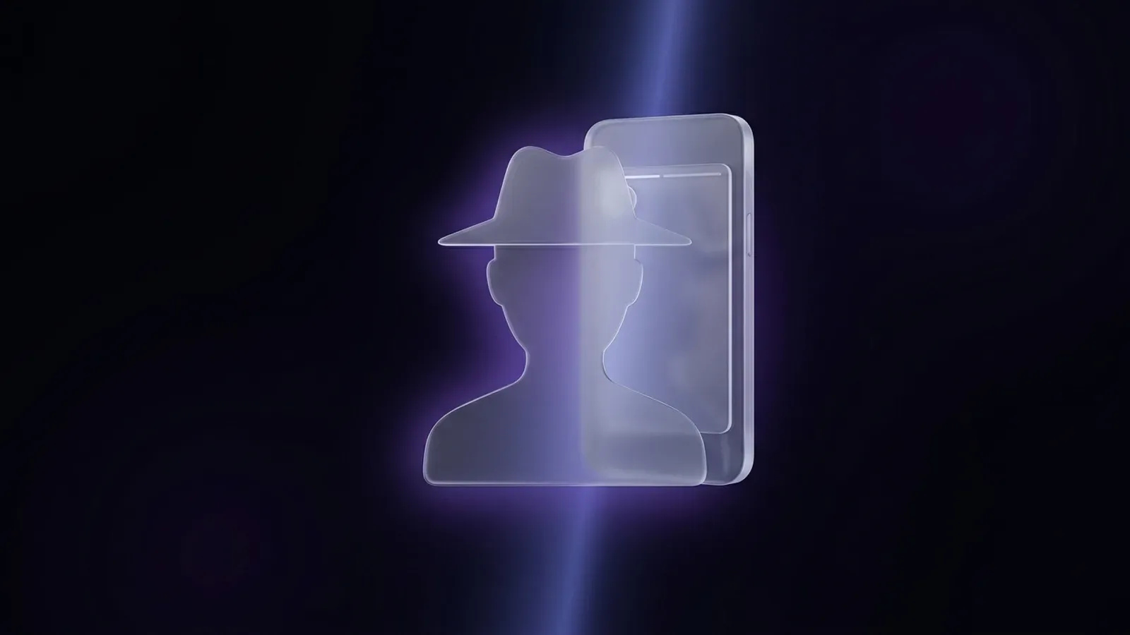 Anonim hikaye izleyen kişi silueti