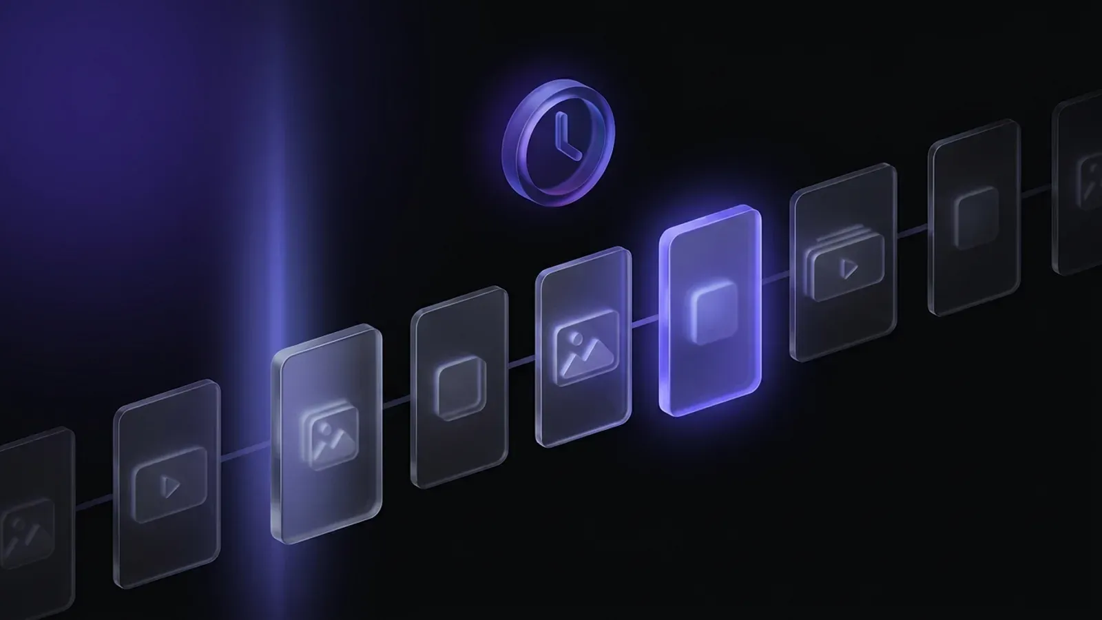 予約投稿のタイムライン表示